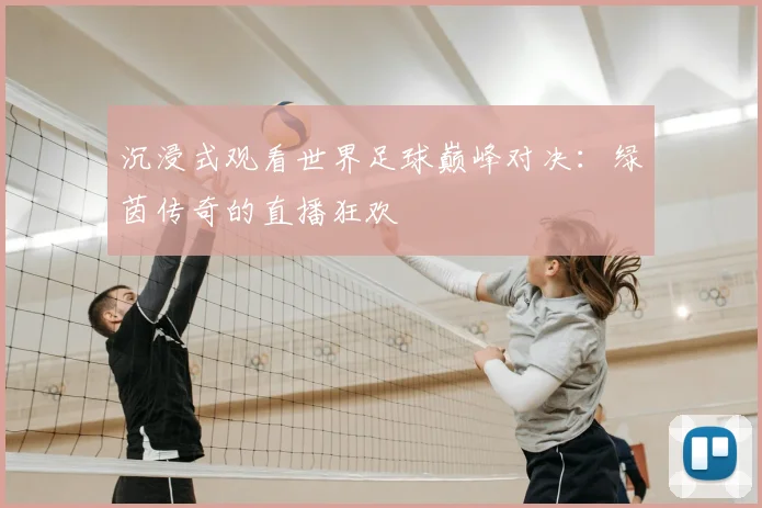 沉浸式观看世界足球巅峰对决：绿茵传奇的直播狂欢